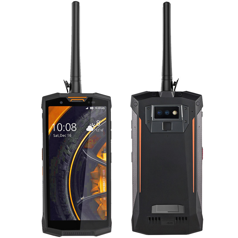 Android 81 Octacore 25 GHz 599inch Rugged Phone 664G FHD 21601080 walkietalkie phone Smart phone with Fingerprint