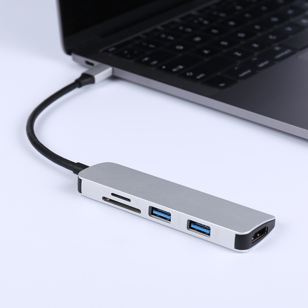 HOTSALE SD1 MICRO SD1 USB302 5in1 type c hub with ethernet port 5in1 type c hub with ethernet port