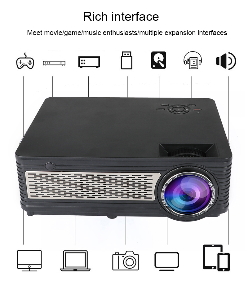 SD300 Multimedia LCD Projector 720P1080P