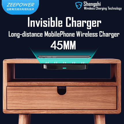 ZeePower 45mm Long Distance invisible Wireless ChargerUndertable charger