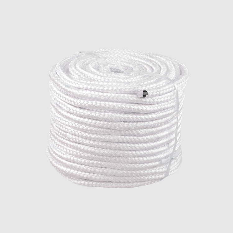 Knitted fiberglass rope High temperature resistance Expansion joints customized Heat shield prevention Color white