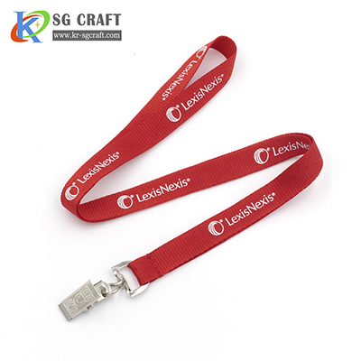 High quality neck custom polyester woven lanyards