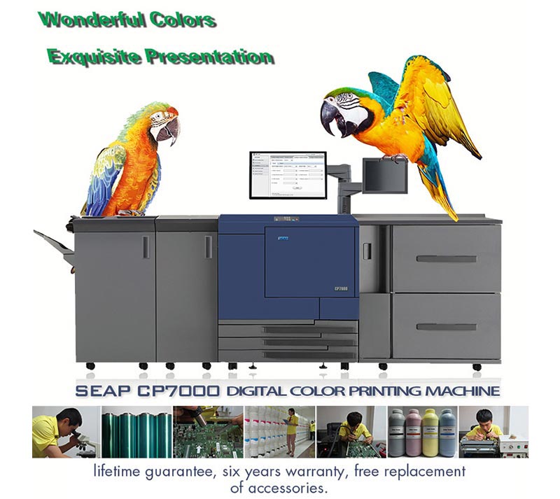Cmyk Digital Color Printing Machine SEAP CP7000