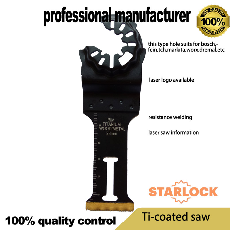 BIM titanium saw STARLOCK for use of oscillating tools for cutting wood wood board with nail cutting at a good price