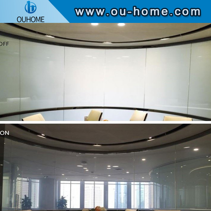 White color laminated switchable film for decorative office bathroom etc