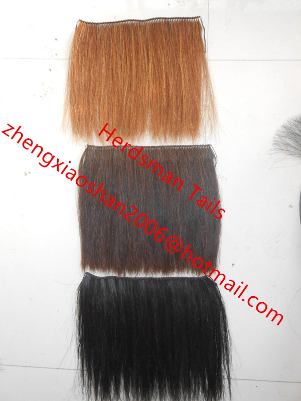 Handmade horse mane extensions and horse hair wefts in all colors