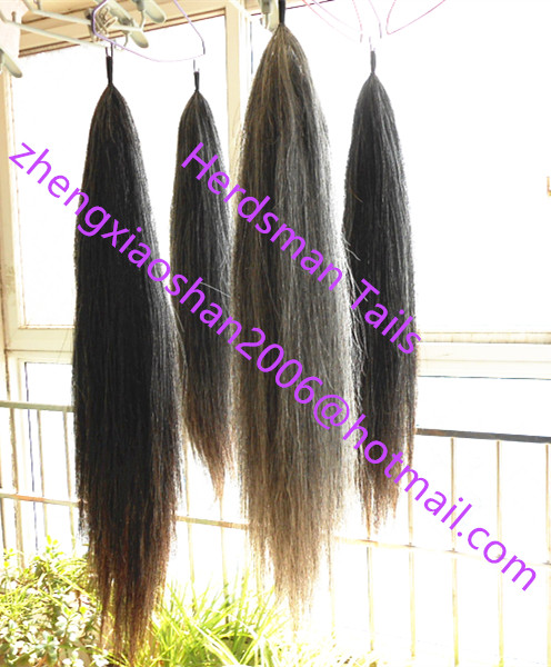 All colors of cloth loop 7075cm false horse tails in double thickness tapered bottom