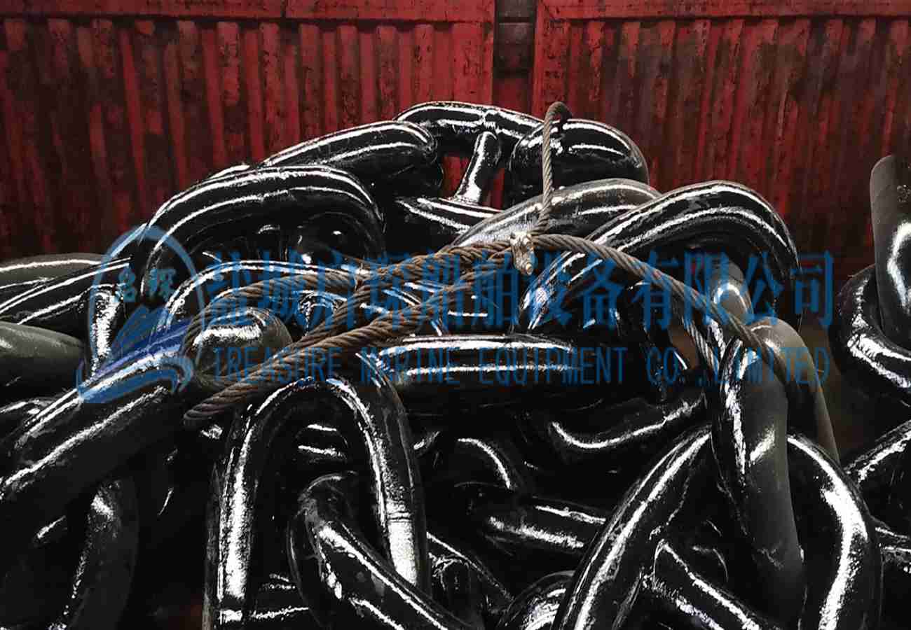 102mm u3 Welded Carbon Steel Stud Anchor Chain ABS