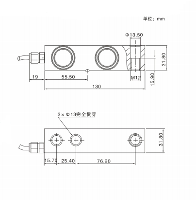 SBG12 single point load cell can be used for platform scales floor weighter singletrack scale hopper weighing