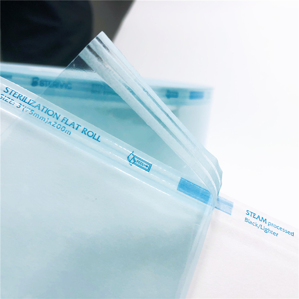 Sterilization flat roll disposable autoclave sterilization roll pouch bag