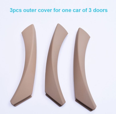 Inner Door Pull Handle Cover Trim Gray Beige Black left Right For BMW 3 series E90 E91 E92 316 318 320 325 328i