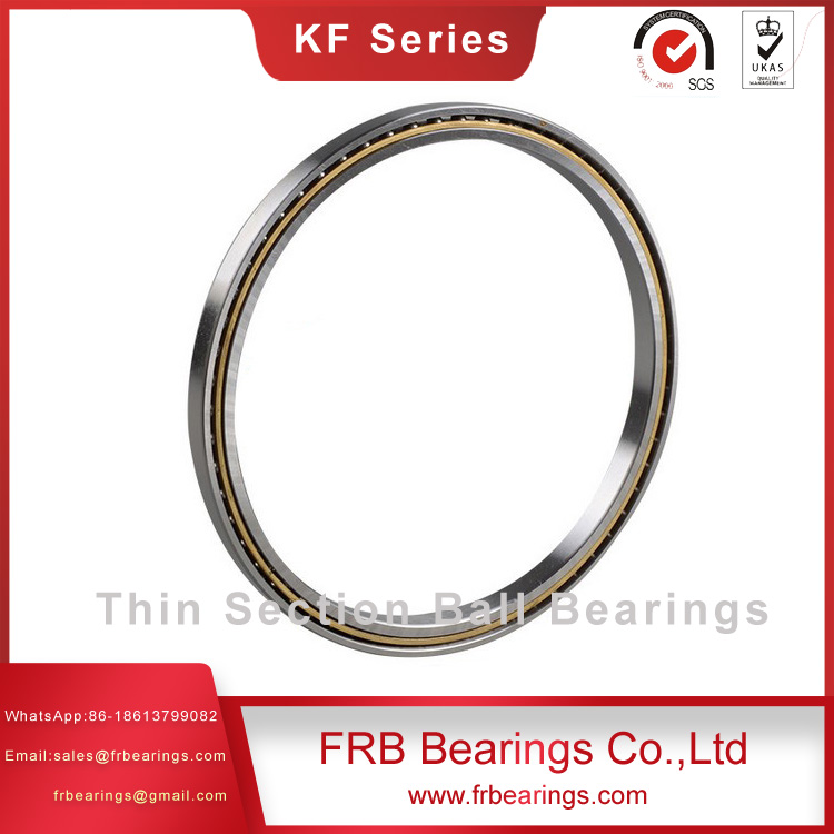 KF080AR0 slim ball bearingsGCr15 thin wall ball bearings for scanning equipmentunsealed thin section ball bearing