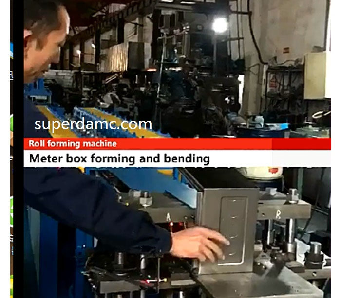 Automatic electric meter box roll forming machine