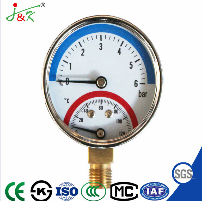 Pressure Thermometer and Pressure Gauge Manometer with Multifunctional Type