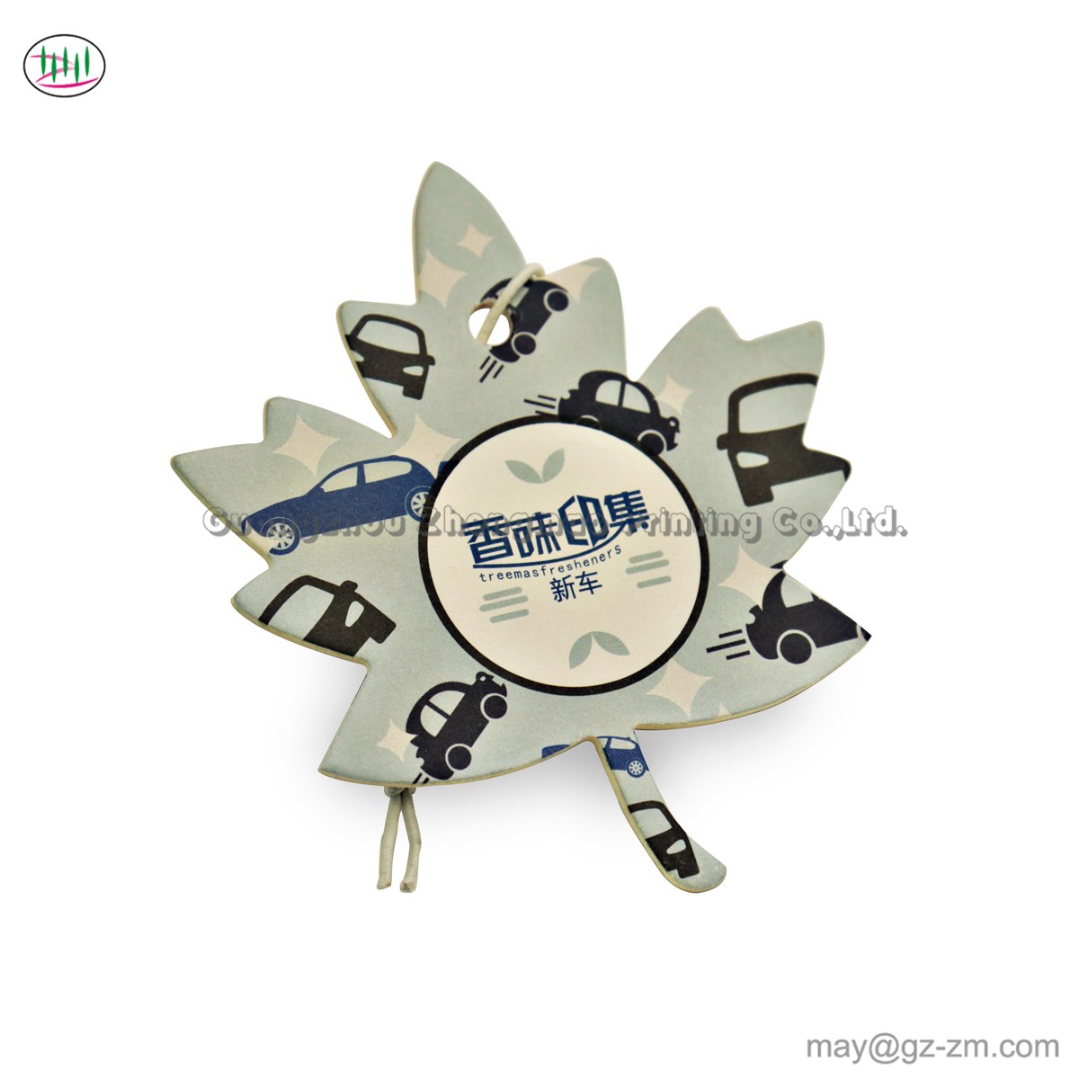 CMYK printing paper card customized long lasting smell paper car air freshener with own logor