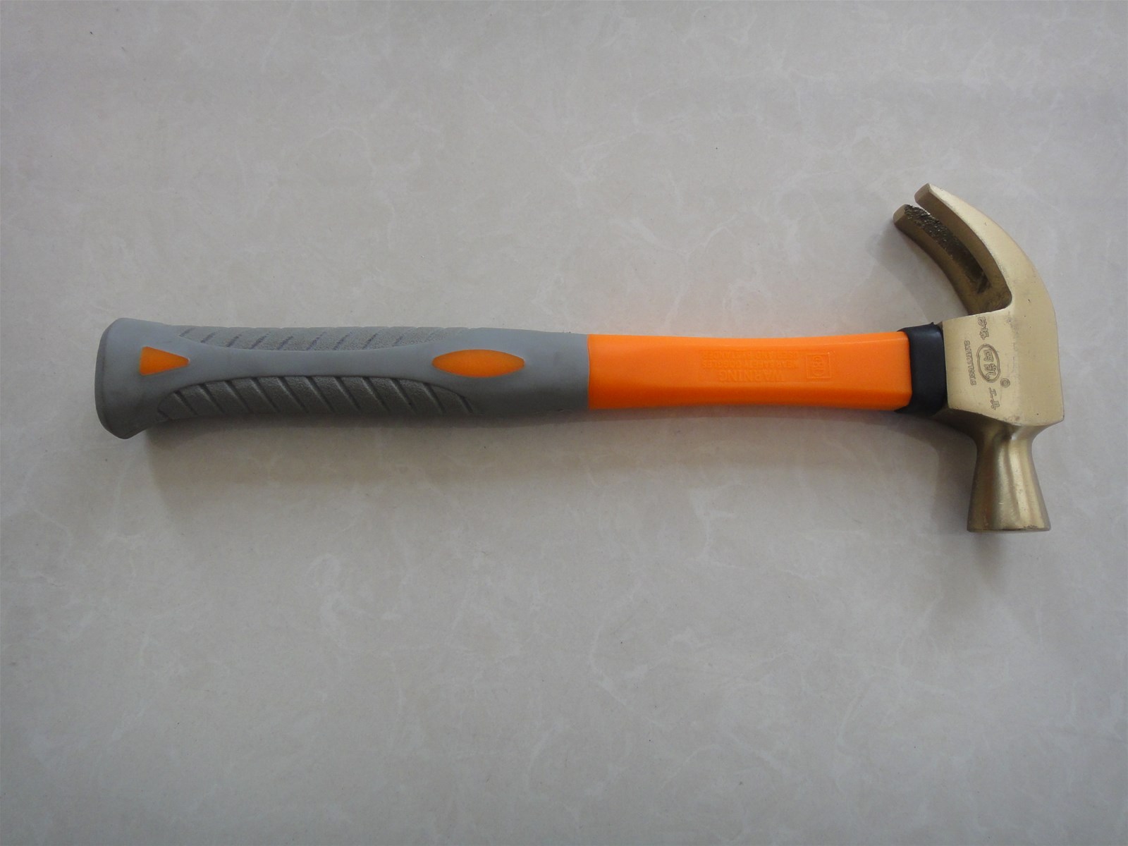Beryllium Copper or Aluminum Bronze Non Sparking Claw Hammer with Wooden Handle