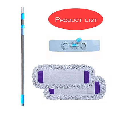 big mop with 24m 304 stainless steel telescopic bar petrol filling station ceiling solar panel wall cleaning