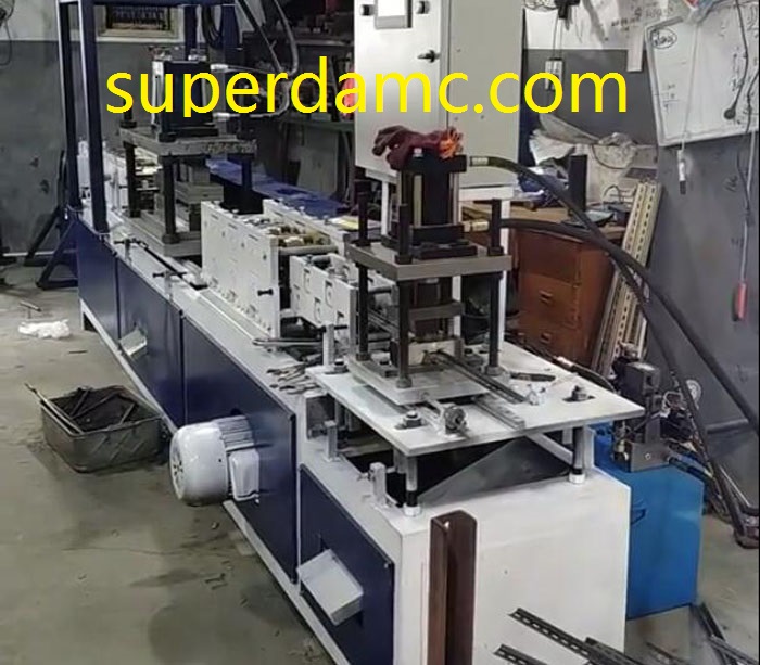 Switch mounting rail roll forming machine