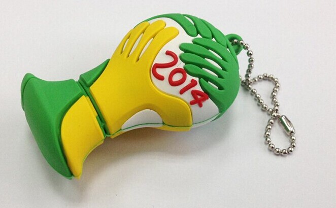 2014 world cup emblem USB flash drive 64MB128GB Full compatibility with USB 11 and 20