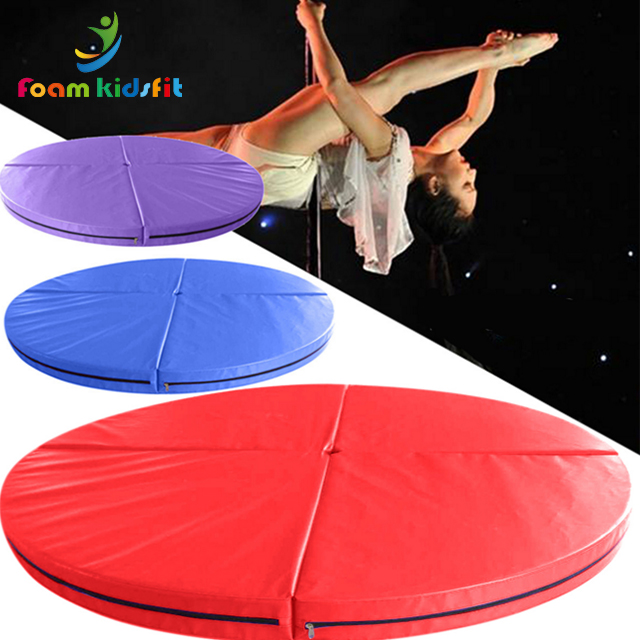 Wholesale factory price Fitness customized size and color round Pole Dance Crash mat Safety Mat