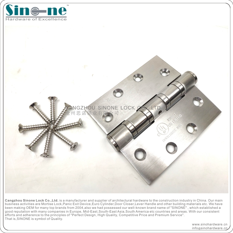 CE approved Stainless Steel 304 Ball bearing Hinge heavy duty Fire rated EN19352002 OEM factory in China