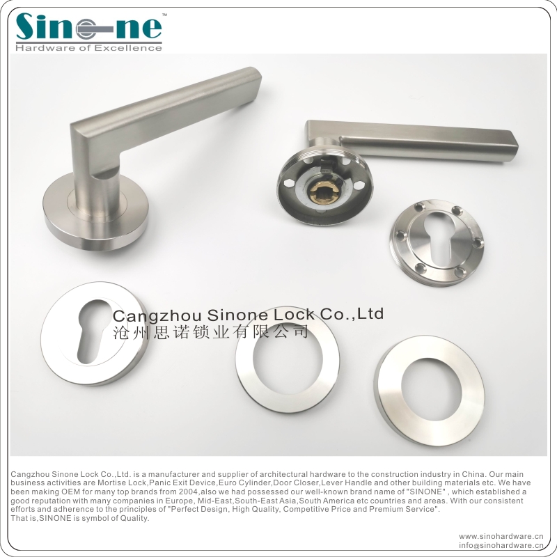 CE approved Stainless Steel 304 Euro mortise door Lever Handle heavy duty spring Fire rated EN1906 OEM factory in China