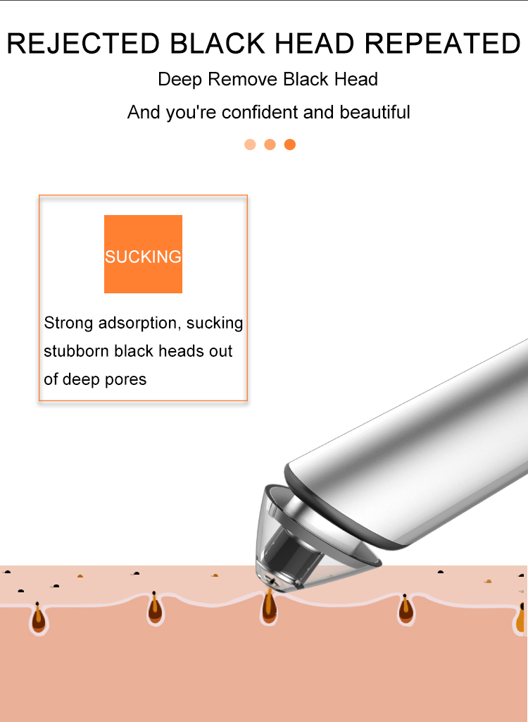 2019 electric strong power hot cool Suction blackhead remover vacuum