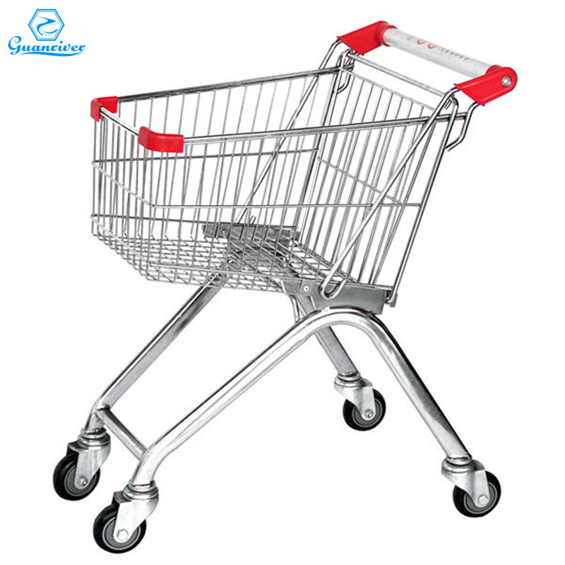 High quality customized Europe supermarket shopping trolley cart