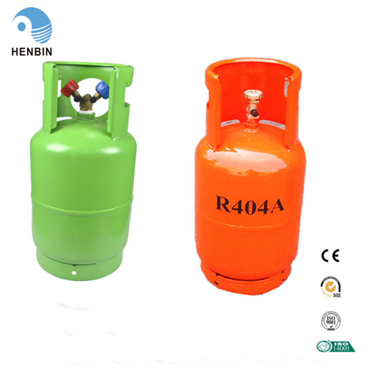 Refrigerant gas r134a r404a in CE refillable cylinder 9999