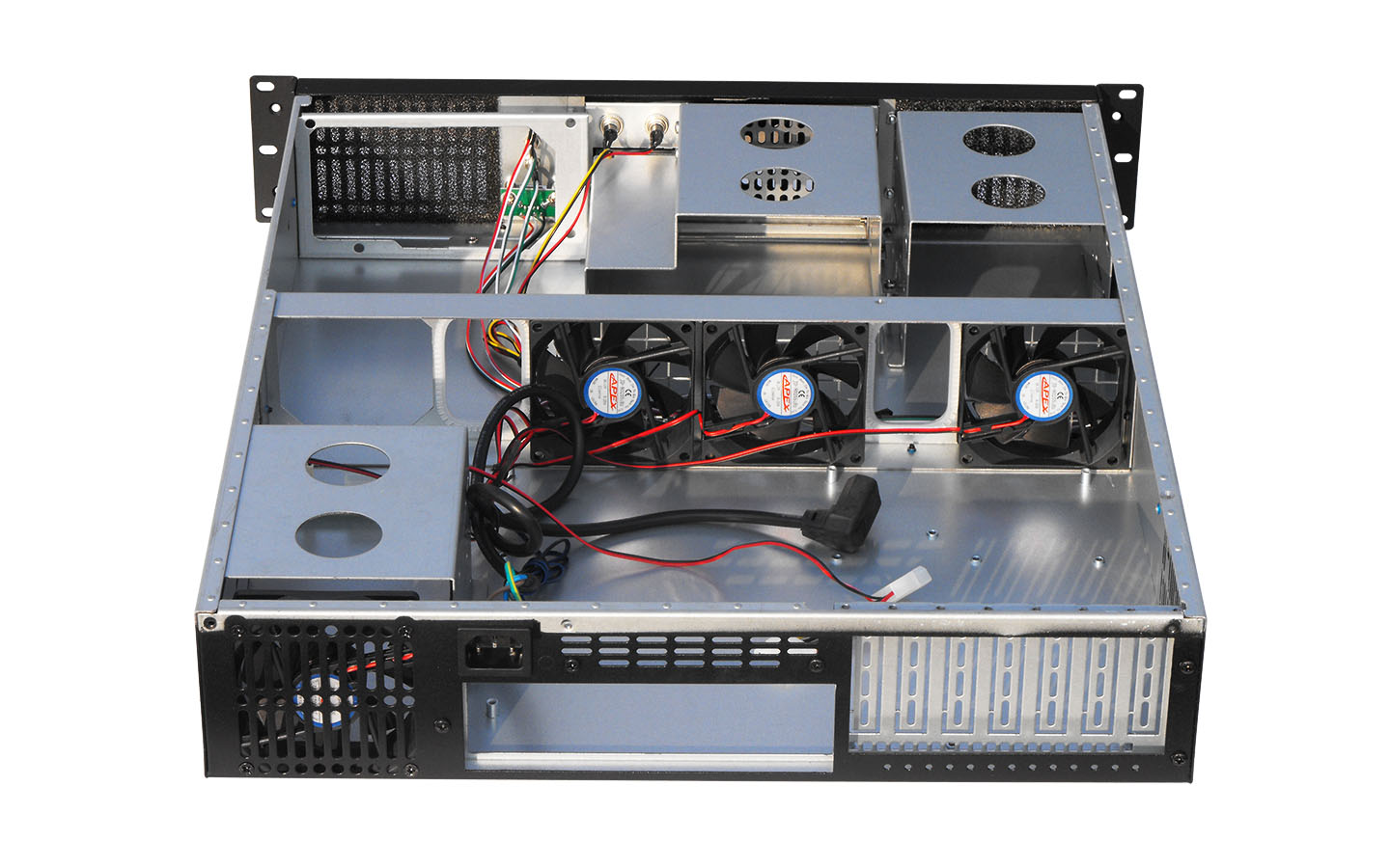 2U server case Support motherboard size up to 12105and 635HDD bays135HDD1525CDROM