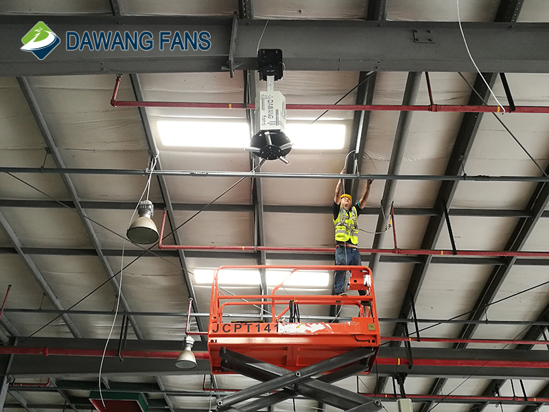 low noise big Industrial ceiling fan for ventilation