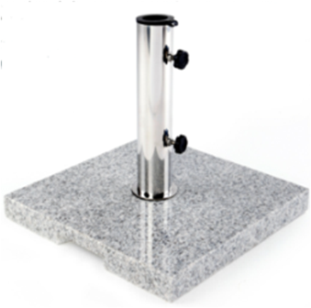 High Quality Gray Solid Granite Stone Outdoor Patio Umbrella Parasol Base 30KG30GS51N