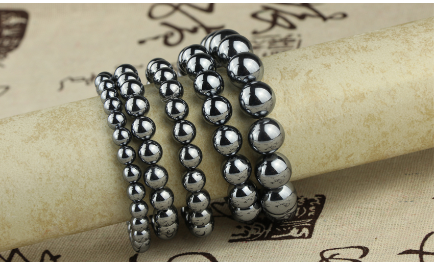 Factory wholesale custom natural stone terahertz bracelet