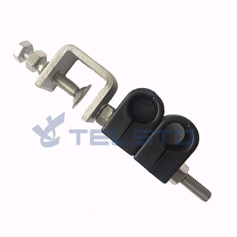 Feeder cable clamp for 12 coaxial feeder cable 2 holes 304 stainless steel