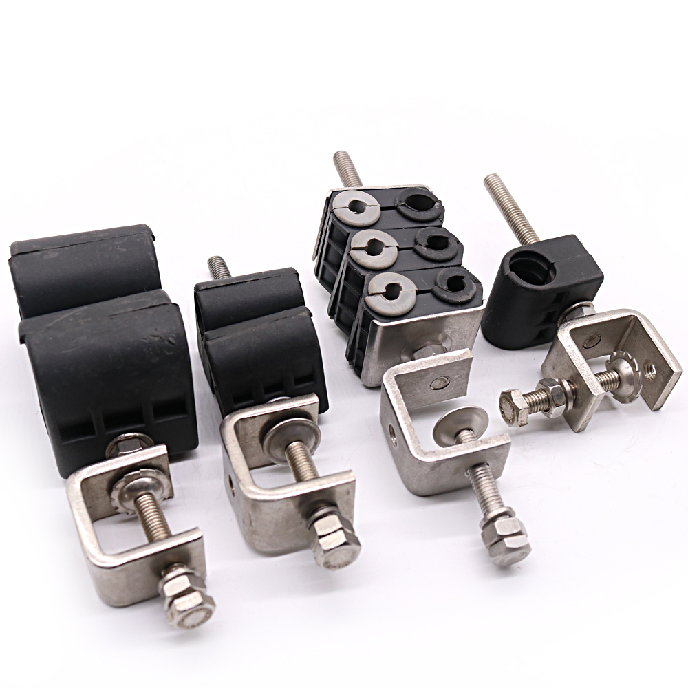 Cable Clamp for fiber cable power cable1238 double type