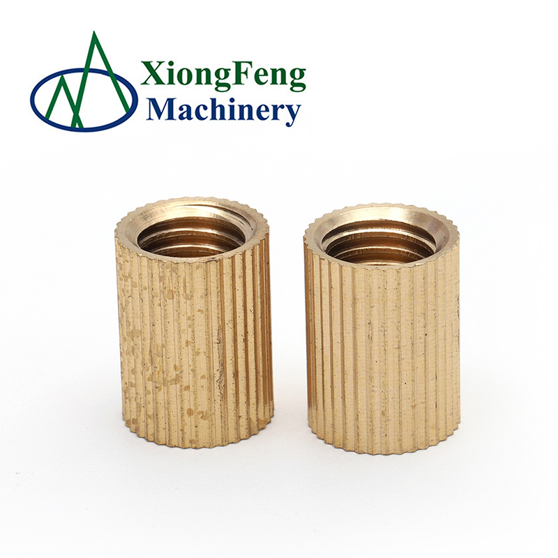 High Precision selflocking brass Knurled nuts for PCB m3 brass inserts