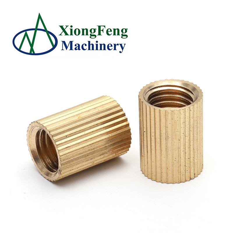 High Precision selflocking brass Knurled nuts for PCB m3 brass inserts