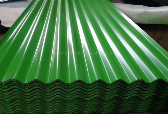 Ral Color AntiErode Corrugated Color Coated Iron Roofing Sheet