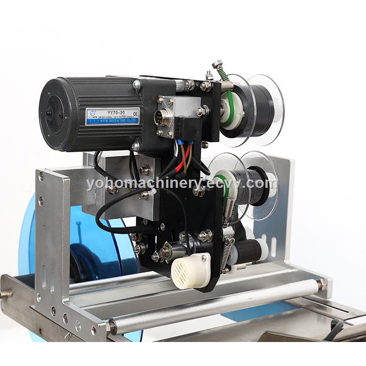 High Performance semi automatic round bottle labeling machine with code printer