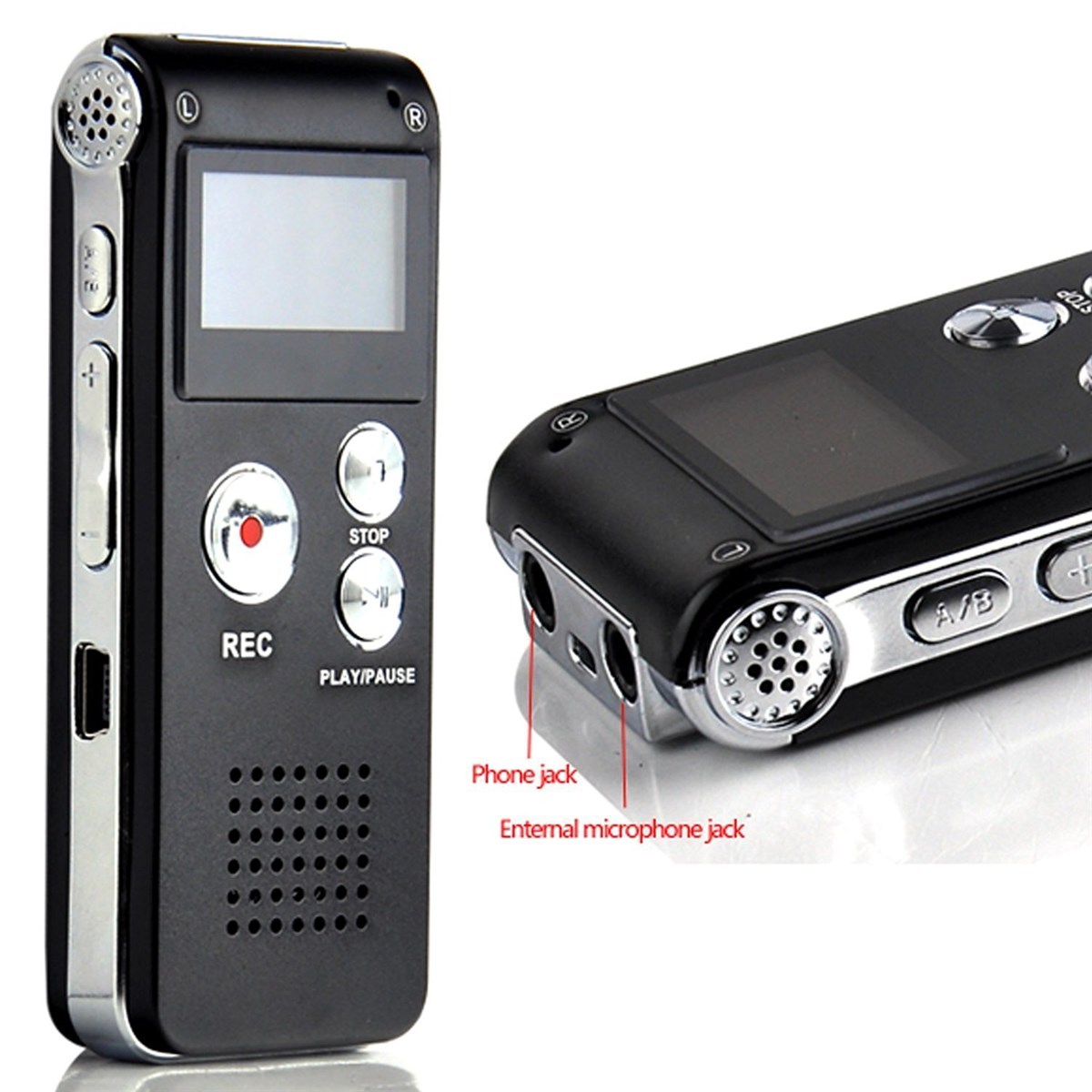 Strong Stability Electronics Equipment MP3 Player Mini Flash Drive Audio Digital Voice Recorder