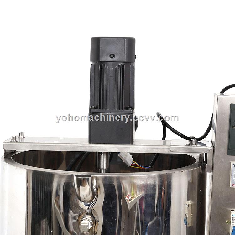 semiauto pneumatic paste filling machine jam ketchup yogurt cosmetic cream filling machines with heating mixer