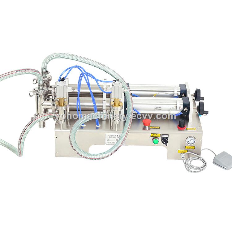 Electrical Double Head Horizontal Pouch Beverage Oil Filling Machine WaterLiquid Filling Machine