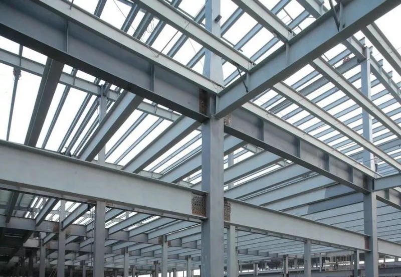 High Strength Light Deadweight Steel Building Structures for Workshop HighRise Building