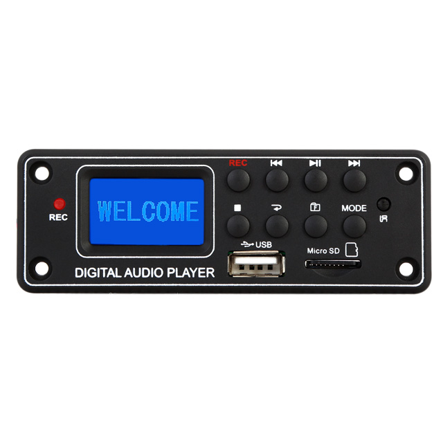Professional Digital Display MP3 Module Bluetooth USB SD Audio MP3 Player Decoder Board Dot Matrix LCD TPM006c