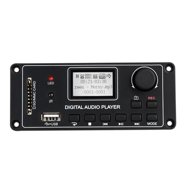 TDM156 High Quality MP3 Player Decoder Board Audio Digital Display MP3 Module Dot Matrix LCD Bluetooth USB SD FM