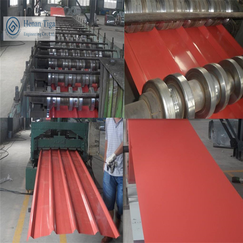 TIGA Factory supply PPGI Colorful Steel Roofing Sheet Prepainted Galvanized Steel Roofing Sheets