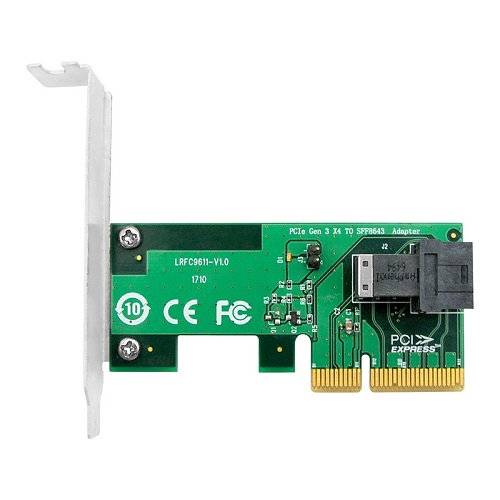 Linkreal FourLane NVMe PCIe 30 x4 to SFF8643 Adapter connecting to U2 SFF8639 Interface SSD