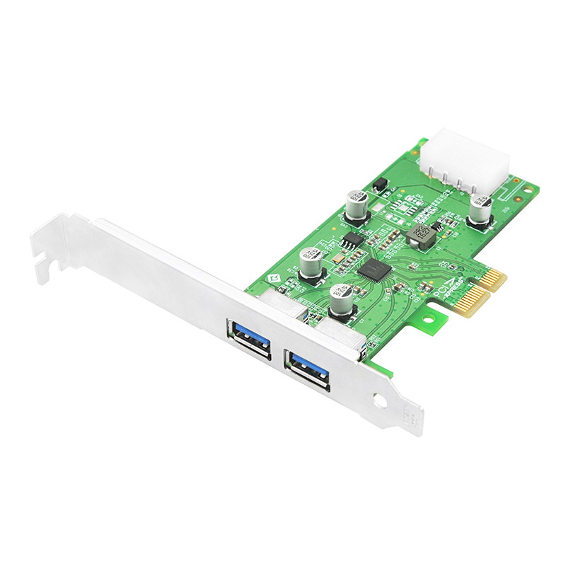 Linkreal PCIe USB 30 PCIe x1 Dual Type A External Adapter Card