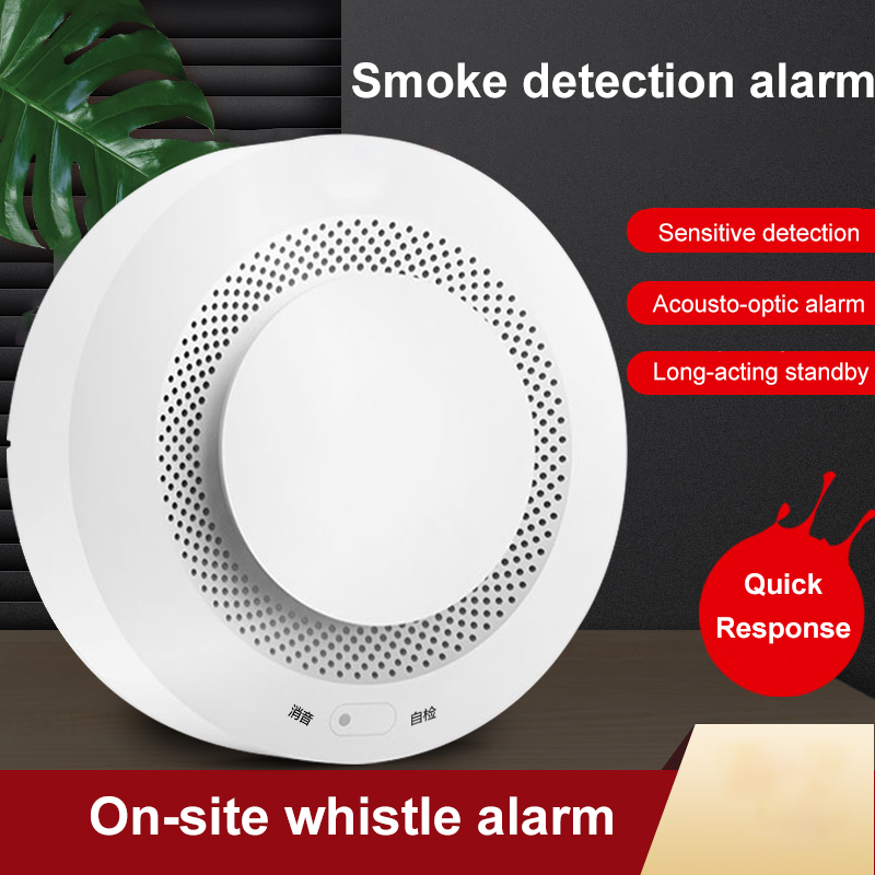 Battery operated Home security Wireless Smoke Detector Fire alarm system