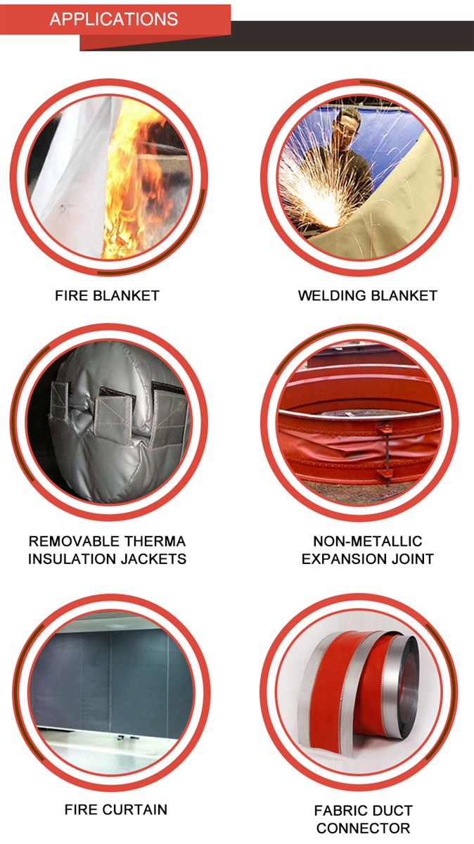 Thermal insulation ceramic coated fabric refractory ceramic fiber cloth blanket